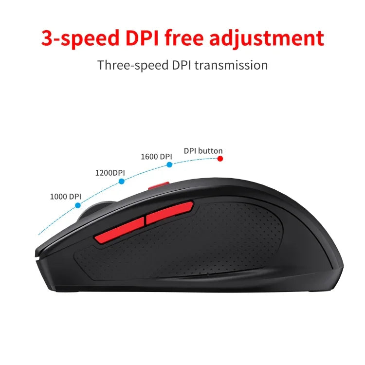HXSJ T67 2.4G Bluetooth 3.0/5.0 Rato Sem Fios Modo Duplo, T67 2.4G
