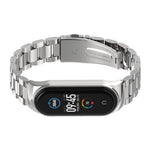 For Xiaomi Mi Band 6 / 5 CS Mijobs CS Metal Three Bead Stainless Steel Watch Band