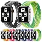 Correia de substituição em nylon trançado de laço único, Tamanho: XS 128mm Para Apple Watch Series 6 & SE & 5 & 4 40mm / 3 & 2 & 1 38mm, XS 128mm 40mm / 38 mm