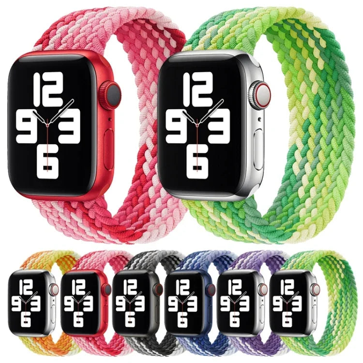 Correia de substituição em nylon trançado de laço único, Tamanho: S 135mm Para Apple Watch Series 6 & SE & 5 & 4 40mm / 3 & 2 & 1 38mm, S 135mm 40mm / 38 mm