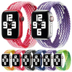 Correia de substituição em nylon trançado de laço único, Tamanho: XS 135mm Para Apple Watch Series 6 & SE & 5 & 4 44mm / 3 & 2 & 1 42mm, XS 135mm 44mm / 42 mm