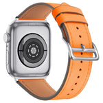 Correia de substituição em pele para cintura pequena, Para Apple Watch Series 7  41mm / & 6 & SE & 5 & 4 40mm, Para Apple Watch Series  7  45mm / & 6 & SE & 5 & 4 44mm
