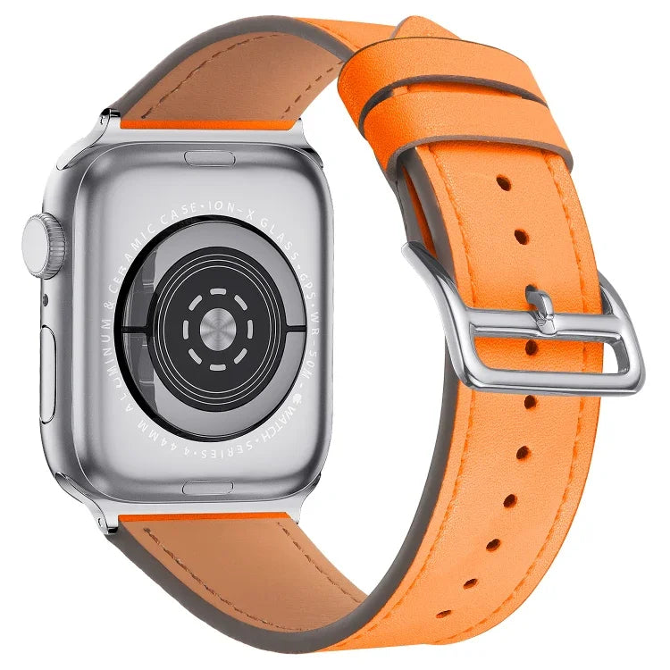 Correia de substituição em pele para cintura pequena, Para Apple Watch Series 7  41mm / & 6 & SE & 5 & 4 40mm, Para Apple Watch Series  7  45mm / & 6 & SE & 5 & 4 44mm
