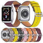 Correia de substituição em pele para cintura pequena, Para Apple Watch Series 7  41mm / & 6 & SE & 5 & 4 40mm, Para Apple Watch Series  7  45mm / & 6 & SE & 5 & 4 44mm