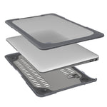Capa protetora para portátil antiqueda bicolor TPU + PC, para MacBook Air 11,6 polegadas A1465 / A1370, para MacBook Retina 12 polegadas A1534