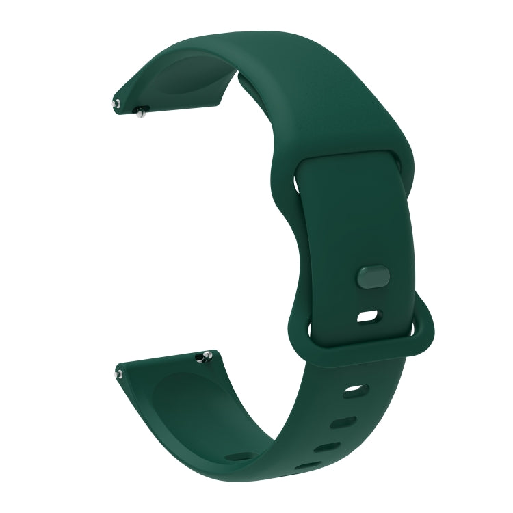 For Amazfit GTS 2e Butterfly Buckle Silicone Replacement Strap Watchband, 20mm, 22mm