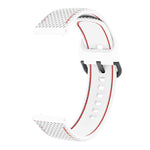 Bracelete de Substituição em Silicone com Costura Bicolor para Samsung Galaxy Watch Active 2, 20mm