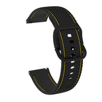 Bracelete de Substituição em Silicone com Costura Bicolor para Samsung Galaxy Watch Active 2, 20mm