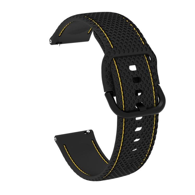 Bracelete de Substituição em Silicone com Costura Bicolor para Samsung Galaxy Watch Active 2, 20mm