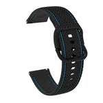 Bracelete de Substituição em Silicone com Costura Bicolor para Samsung Galaxy Watch Active 2, 20mm
