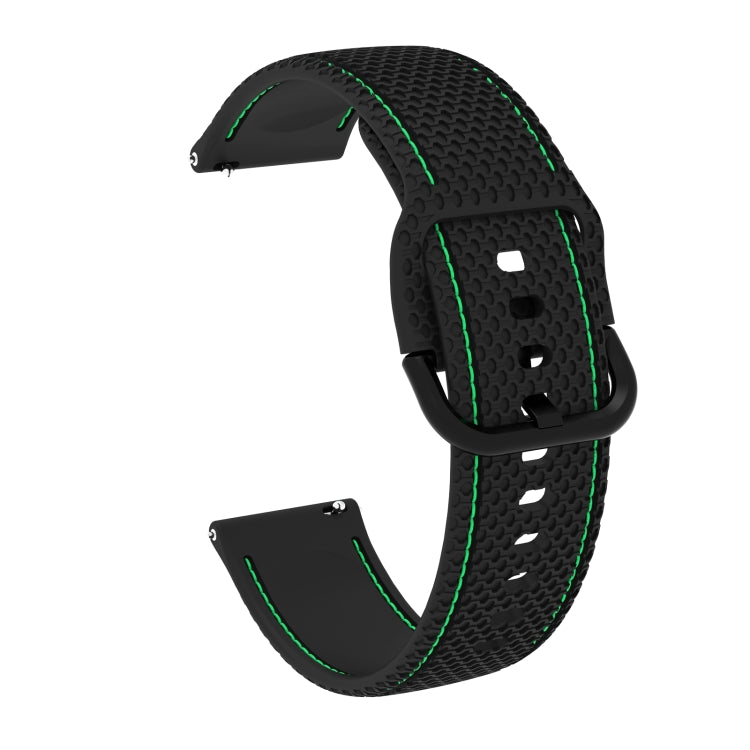 Bracelete de Substituição em Silicone com Costura Bicolor para Samsung Galaxy Watch Active 2, 20mm