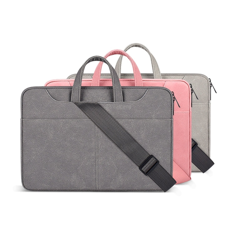 Bolsa de Negócios para Portátil em PU Fosco ST06SDJ com Alça de Ombro Destacável, 13.3 polegadas, 14.1-15.4 polegadas, 15.6 polegadas