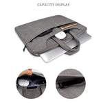 Bolsa de Negócios para Portátil em PU Fosco ST06SDJ com Alça de Ombro Destacável, 13.3 polegadas, 14.1-15.4 polegadas, 15.6 polegadas