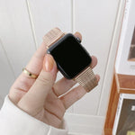 Correia de substituição em aço para cintura pequena, Para Apple Watch Series 7  41mm / & 6 & SE & 5 & 4 40mm, Para Apple Watch Series  7  45mm / & 6 & SE & 5 & 4 44mm
