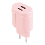Carregador de Viagem Macarons 13-22 2.1A Dual USB, Ficha UE, EUA
