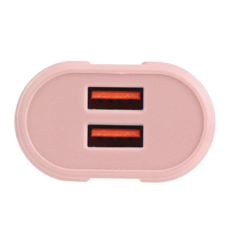 Carregador de Viagem Macarons 13-22 2.1A Dual USB, Ficha UE, EUA