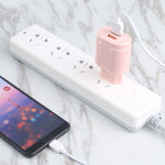 Carregador de Viagem Macarons 13-22 2.1A Dual USB, Ficha UE, EUA
