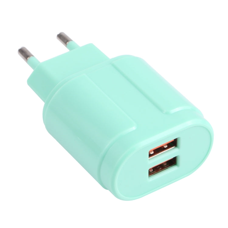 Carregador de Viagem Macarons 13-22 2.1A Dual USB, Ficha UE, EUA