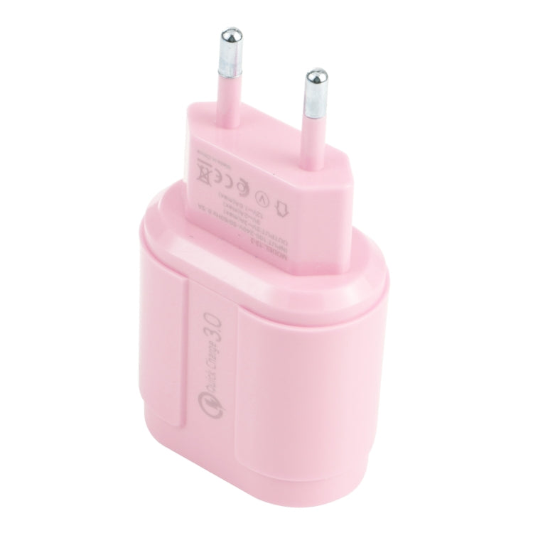 Carregador de Viagem Macarons 13-3 QC3.0 USB Único, Ficha UE, EUA