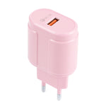 Carregador de Viagem Macarons 13-3 QC3.0 USB Único, Ficha UE, EUA