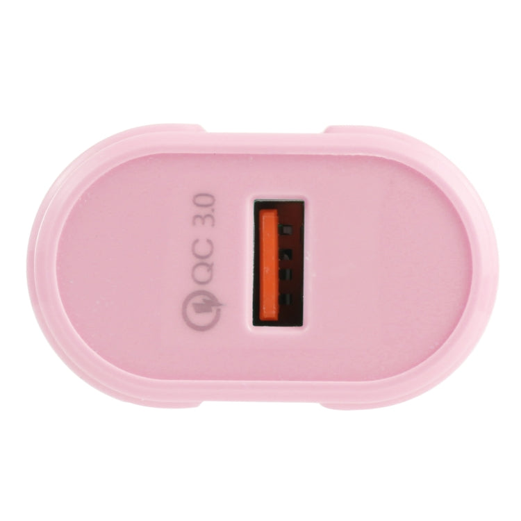 Carregador de Viagem Macarons 13-3 QC3.0 USB Único, Ficha UE, EUA