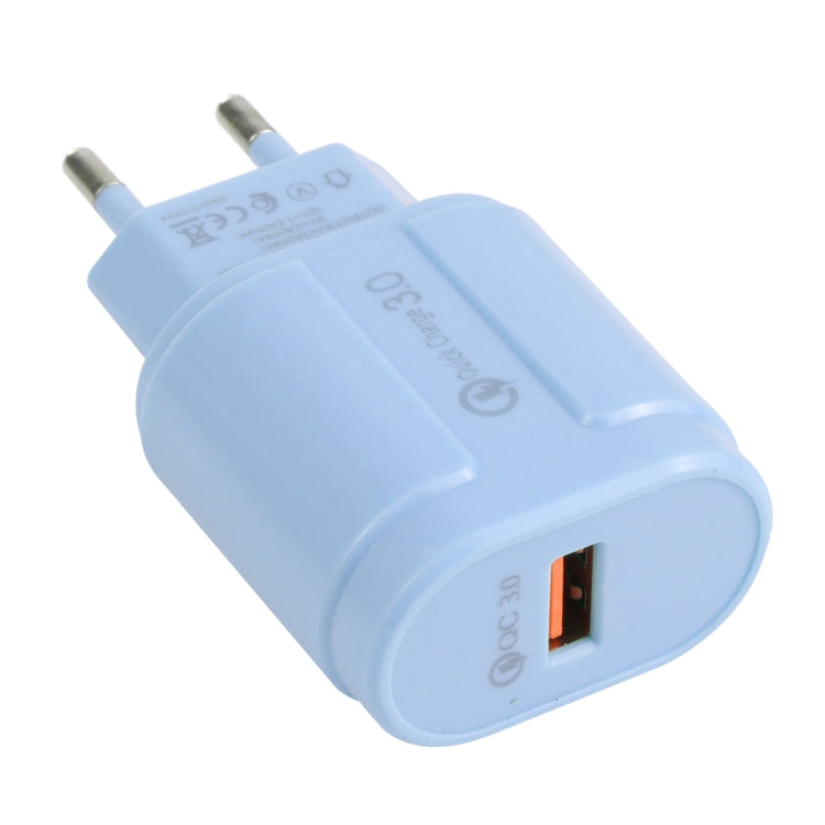 Carregador de Viagem Macarons 13-3 QC3.0 USB Único, Ficha UE, EUA