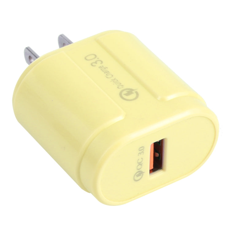 Carregador de Viagem Macarons 13-3 QC3.0 USB Único, Ficha UE, EUA