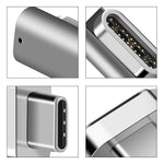 Adaptador de cotovelo USB-C / Tipo-C fêmea para USB-C / Tipo-C macho magnético de 20 pinos 100W