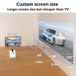 Projetor Digital LED HD Portátil WEJOY Y2 1920x1080P 100 ANSI Lumens Home Theater, Versão com Controlo Tátil por Bateria, Android 9.0, 2G+16G, Y2 Ficha US