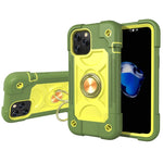 Shockproof Silicone + PC Protective Case with Dual-Ring Holder, For iPhone XS Max, For iPhone 11, For iPhone 11 Pro Max, For iPhone 12 mini