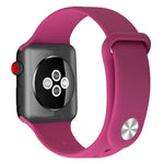 Pulseira substituta de silicone para Apple Watch Series 7 41mm / 6 & SE & 5 & 4 40mm / 3 & 2 & 1 38mm, 7 45mm / 6 & SE & 5 & 4 44mm / 3 & 2 & 1 42mm