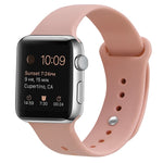 Pulseira substituta de silicone para Apple Watch Series 7 41mm / 6 & SE & 5 & 4 40mm / 3 & 2 & 1 38mm, 7 45mm / 6 & SE & 5 & 4 44mm / 3 & 2 & 1 42mm