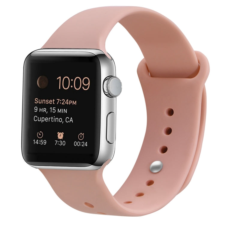 Pulseira substituta de silicone para Apple Watch Series 7 41mm / 6 & SE & 5 & 4 40mm / 3 & 2 & 1 38mm, 7 45mm / 6 & SE & 5 & 4 44mm / 3 & 2 & 1 42mm