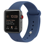 Pulseira substituta de silicone para Apple Watch Series 7 41mm / 6 & SE & 5 & 4 40mm / 3 & 2 & 1 38mm, 7 45mm / 6 & SE & 5 & 4 44mm / 3 & 2 & 1 42mm
