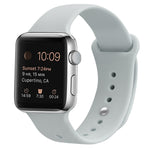 Pulseira substituta de silicone para Apple Watch Series 7 41mm / 6 & SE & 5 & 4 40mm / 3 & 2 & 1 38mm, 7 45mm / 6 & SE & 5 & 4 44mm / 3 & 2 & 1 42mm
