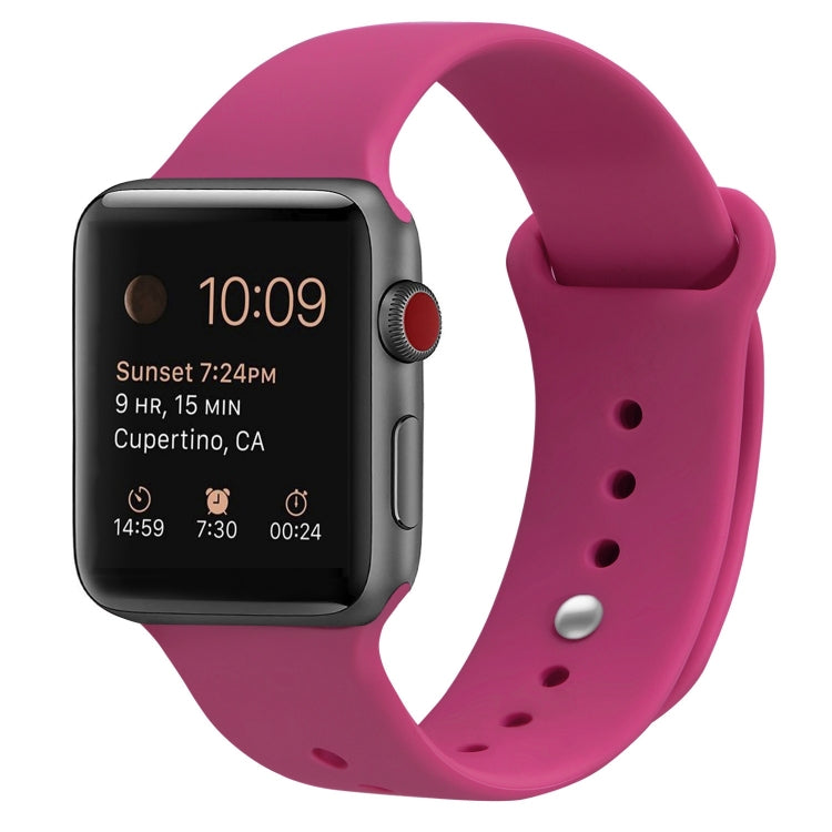 Pulseira substituta de silicone para Apple Watch Series 7 41mm / 6 & SE & 5 & 4 40mm / 3 & 2 & 1 38mm, 7 45mm / 6 & SE & 5 & 4 44mm / 3 & 2 & 1 42mm