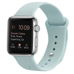 Pulseira substituta de silicone para Apple Watch Series 7 41mm / 6 & SE & 5 & 4 40mm / 3 & 2 & 1 38mm, 7 45mm / 6 & SE & 5 & 4 44mm / 3 & 2 & 1 42mm