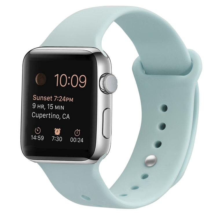Pulseira substituta de silicone para Apple Watch Series 7 41mm / 6 & SE & 5 & 4 40mm / 3 & 2 & 1 38mm, 7 45mm / 6 & SE & 5 & 4 44mm / 3 & 2 & 1 42mm