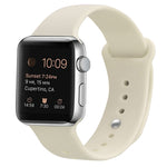 Pulseira substituta de silicone para Apple Watch Series 7 41mm / 6 & SE & 5 & 4 40mm / 3 & 2 & 1 38mm, 7 45mm / 6 & SE & 5 & 4 44mm / 3 & 2 & 1 42mm