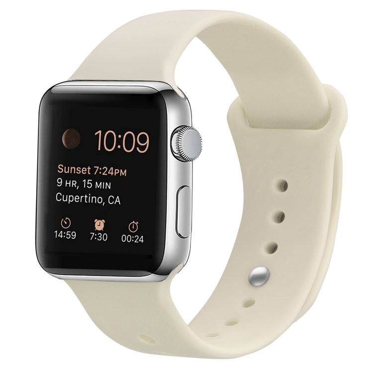 Pulseira substituta de silicone para Apple Watch Series 7 41mm / 6 & SE & 5 & 4 40mm / 3 & 2 & 1 38mm, 7 45mm / 6 & SE & 5 & 4 44mm / 3 & 2 & 1 42mm