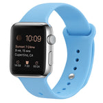 Pulseira substituta de silicone para Apple Watch Series 7 41mm / 6 & SE & 5 & 4 40mm / 3 & 2 & 1 38mm, 7 45mm / 6 & SE & 5 & 4 44mm / 3 & 2 & 1 42mm