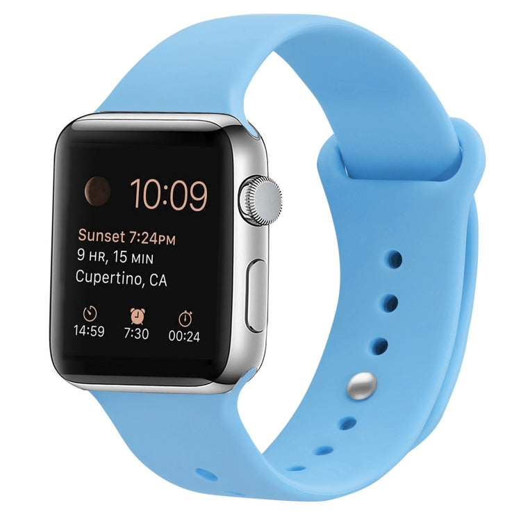 Pulseira substituta de silicone para Apple Watch Series 7 41mm / 6 & SE & 5 & 4 40mm / 3 & 2 & 1 38mm, 7 45mm / 6 & SE & 5 & 4 44mm / 3 & 2 & 1 42mm
