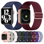 Correia de substituição elástica em silicone Para Apple Watch Series, 7 45mm / 6 & SE & 5 & 4 44mm / 3 & 2 & 1 42mm