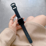 Correia de Substituição em Pele Retro com Fivela em Forma de 8 para Apple Watch Series, 7 41mm / 6 & SE & 5 & 4 40mm / 3 & 2 & 1 38mm, 7 45mm / 6 & SE & 5 & 4 44mm / 3 & 2 & 1 42mm