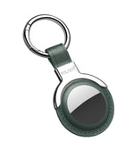 Capa Protetora de Couro SULADA com Argola de Chaveiro Intercambiável para AirTag 2ª Geração / AirTag 1ª Geração