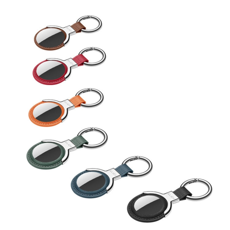 Capa Protetora de Couro SULADA com Argola de Chaveiro Intercambiável para AirTag 2ª Geração / AirTag 1ª Geração