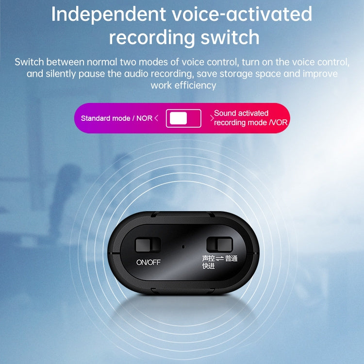 Caneta Gravadora B800LI com Clipe, Redução de Ruído HD, Suporta Cartão TF, Gravação com Uma Tecla e OTG, 8GB, 16GB, 32GB, 128GB