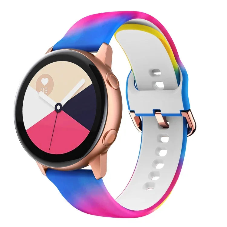 Pulseira de substituição em silicone com impressão, para Samsung Galaxy Watch 42mm