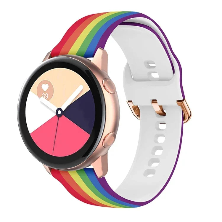 Pulseira de substituição em silicone com impressão, para Samsung Galaxy Watch 42mm