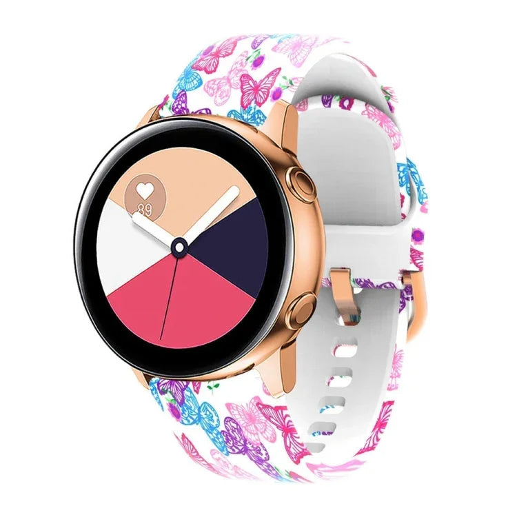 Pulseira de substituição em silicone com impressão, para Samsung Galaxy Watch 42mm
